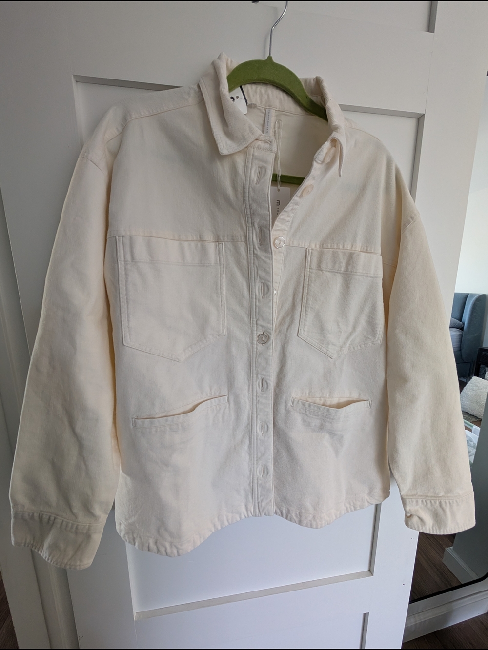 Travis Mathew "Friday Feeling Shack" in Eggnog color size Large Cordoroy Jacket